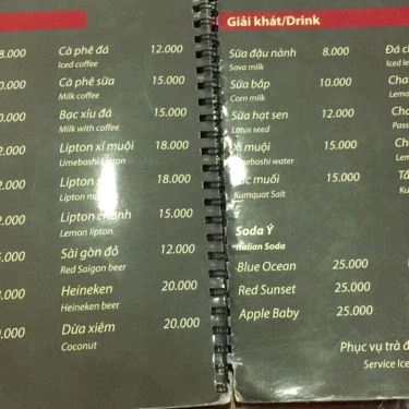 Thực đơn- Quán Ăn Củ Hành Tây - Bò Beefsteak