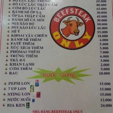 Tổng hợp- Quán Ăn Beefsteak Only - 939 Lũy Bán Bích