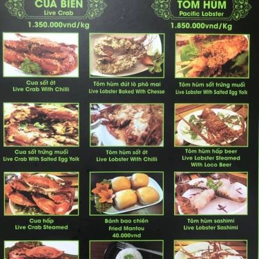 Thực đơn- Quán Ăn BENA.Seafood168