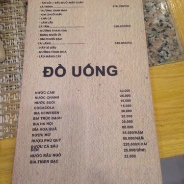 Thực đơn- Quán Ăn Bếp Nhà - Gà Nướng Lu & Lẩu Trứng Kê