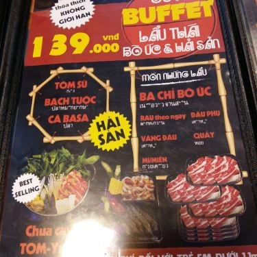 Thực đơn- Quán Ăn Bếp Thái Sawadee