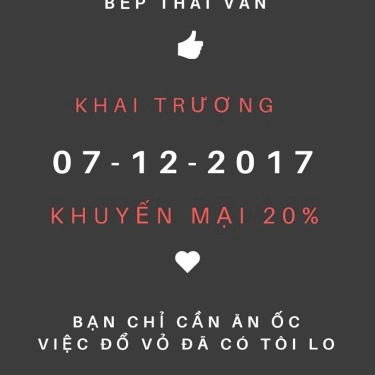 Tổng hợp- Quán Ăn Bếp Thái Vân - Hải Sản Các Món