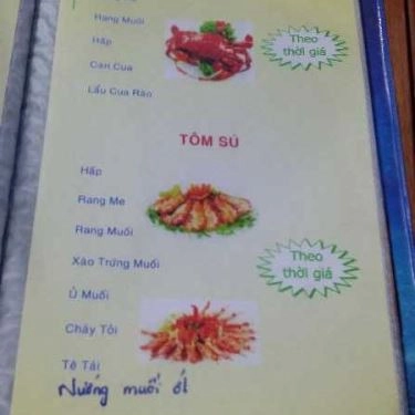 Thực đơn- Quán Ăn Bia Sệt X9 - Đường Số 6