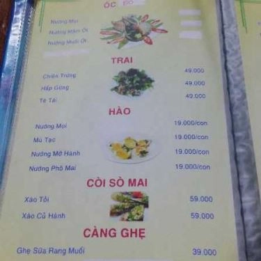 Thực đơn- Quán Ăn Bia Sệt X9 - Đường Số 6