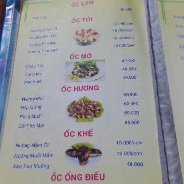 Thực đơn- Quán Ăn Bia Sệt X9 - Đường Số 6