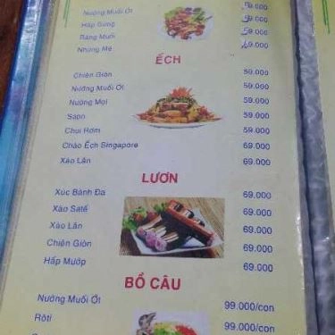 Thực đơn- Quán Ăn Bia Sệt X9 - Đường Số 6