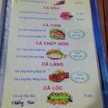 Thực đơn- Quán Ăn Bia Sệt X9 - Đường Số 6
