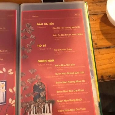 Thực đơn- Quán Ăn Bia Tô Art - Trần Não