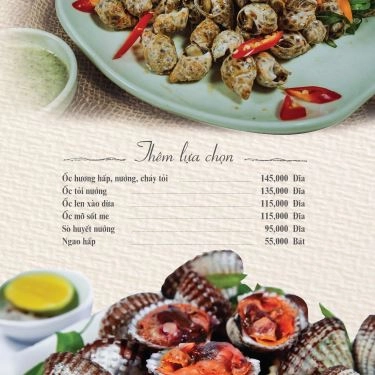 Thực đơn- Quán Ăn Biển Cua - Các Món Cua & Gà
