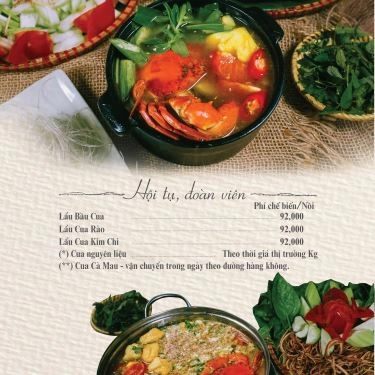 Thực đơn- Quán Ăn Biển Cua - Các Món Cua & Gà