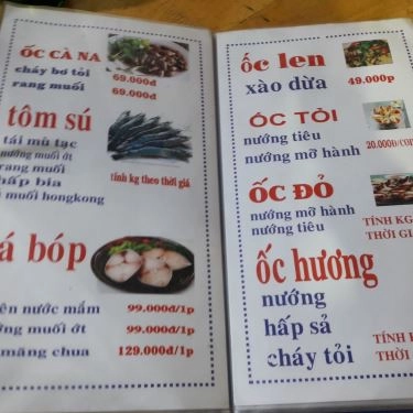 Thực đơn- Quán Ăn Biển Xanh Quán
