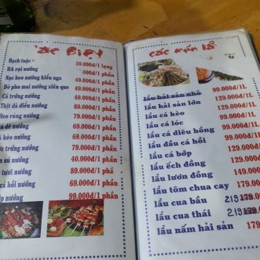 Thực đơn- Quán Ăn Biển Xanh Quán