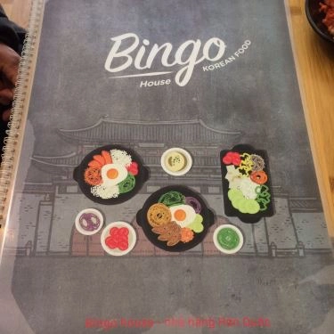 Thực đơn- Quán Ăn Bingo House - Ẩm Thực Hàn Quốc