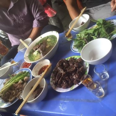 Món ăn- Quán Ăn Bình Râu - Lòng Lợn Tiết Canh