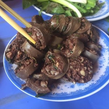 Món ăn- Quán Ăn Bình Râu - Lòng Lợn Tiết Canh