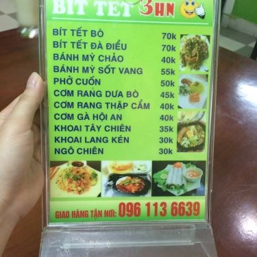 Thực đơn- Quán Ăn Bít Tết 3 Hòe Nhai - Láng Hạ