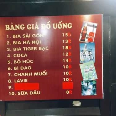 Thực đơn- Bít Tết Hà Nội & Lẩu Bò Nhúng Dấm - Ba Đèo
