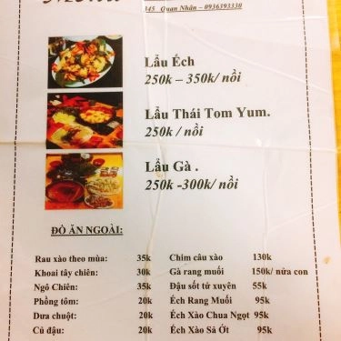 Thực đơn- Quán Ăn Bít Tết Lộc