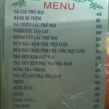 Thực đơn- Quán Ăn Bkroll - Món Việt Ngon