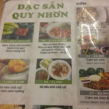 Thực đơn- Quán Ăn Bò 33 Món