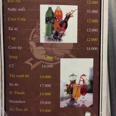 Thực đơn- Quán Ăn Bò Beefsteak Trần Hữu Trang