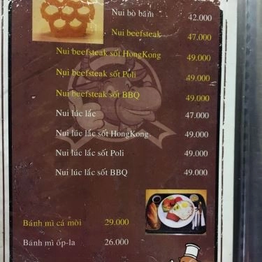 Thực đơn- Quán Ăn Bò Beefsteak Trần Hữu Trang
