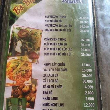 Thực đơn- Quán Ăn Bò Bít Tết Việt - Vừa Bổ Vừa No Không Lo Về Giá