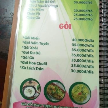 Thực đơn- Quán Ăn Bồ Đề - Quán Cơm Chay