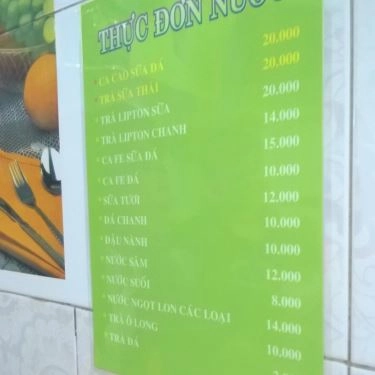 Thực đơn- Quán Ăn Opla Inox - Châu Văn Liêm