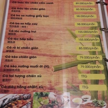 Thực đơn- Bờ Kè Quán - Quán Ăn Gia Đình
