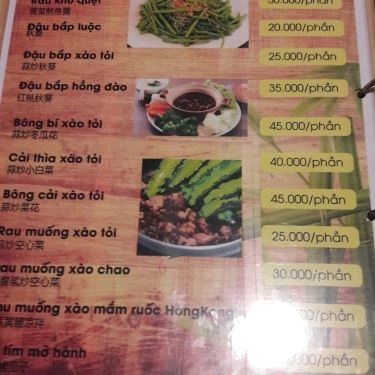 Thực đơn- Bờ Kè Quán - Quán Ăn Gia Đình