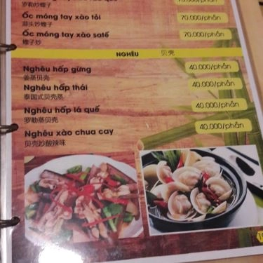Thực đơn- Bờ Kè Quán - Quán Ăn Gia Đình