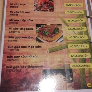 Thực đơn- Bờ Kè Quán - Quán Ăn Gia Đình