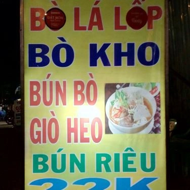 Thực đơn- Quán Ăn Bò Lá Lốp - Nguyễn Thị Thập