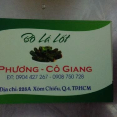 Tổng hợp- Quán Ăn Phương Cô Giang - Bò Lá Lốt Mỡ Chày