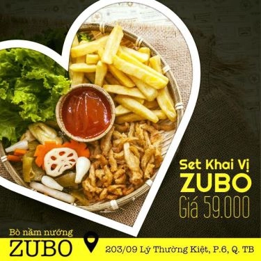 Thực đơn- Quán Ăn Bò Nầm Nướng Zubo - Lý Thường Kiệt