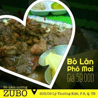 Thực đơn- Quán Ăn Bò Nầm Nướng Zubo - Lý Thường Kiệt