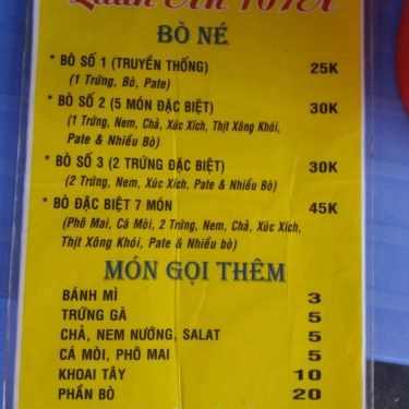 Tổng hợp- Quán Ăn Bò Né 107A