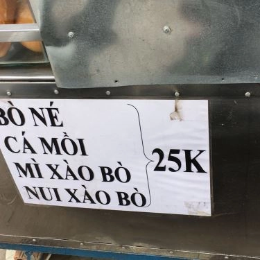 Thực đơn- Quán Ăn Bò Né & Nui Xào Bò 25K