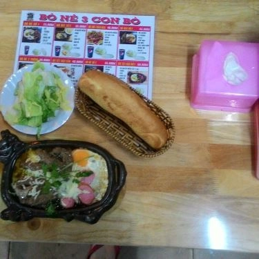 Thực đơn- Quán Ăn 3 Con Bò - Bò Né