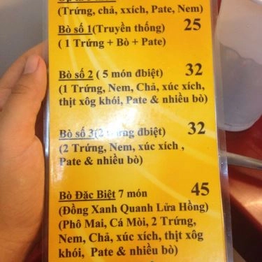 Thực đơn- Quán Ăn Bò Né 3 Ngon - Bò Quanh Lửa Hồng - Yersin