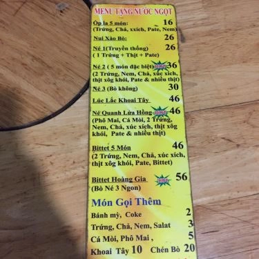 Thực đơn- Quán Ăn Bò Né 3 Ngon - Bò Quanh Lửa Hồng - 37 Lê Đức Thọ