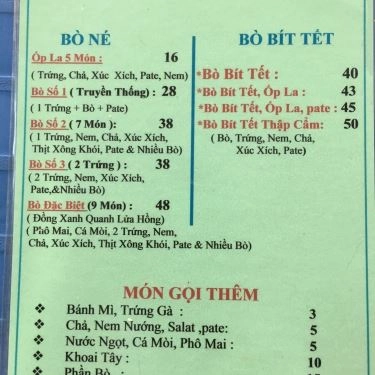 Tổng hợp- Quán Ăn Bò Né 3 Ngon - 196 Tên Lửa