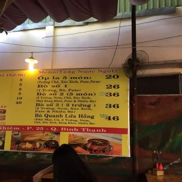 Thực đơn- Quán Ăn Bò Né 3 Ngon - Bò Quanh Lửa Hồng - Ung Văn Khiêm