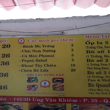 Thực đơn- Quán Ăn Bò Né 3 Ngon - Bò Quanh Lửa Hồng - Ung Văn Khiêm