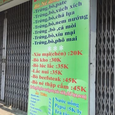 Thực đơn- Quán Ăn Bò Né Cô Loan