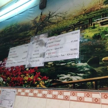 Thực đơn- Quán Ăn Bò Né Hùng Vương
