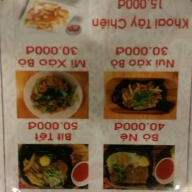 Thực đơn- Quán Ăn Bò Né Mười - Lê Quý Đôn