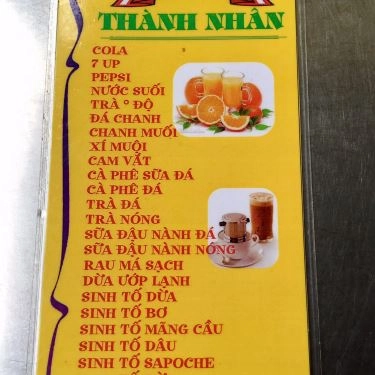 Thực đơn- Quán Ăn Bò Né Thành Nhân