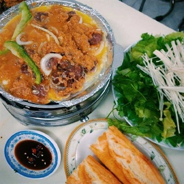 Món ăn- Quán Ăn Cà Te Quán - Bò Nhúng Me